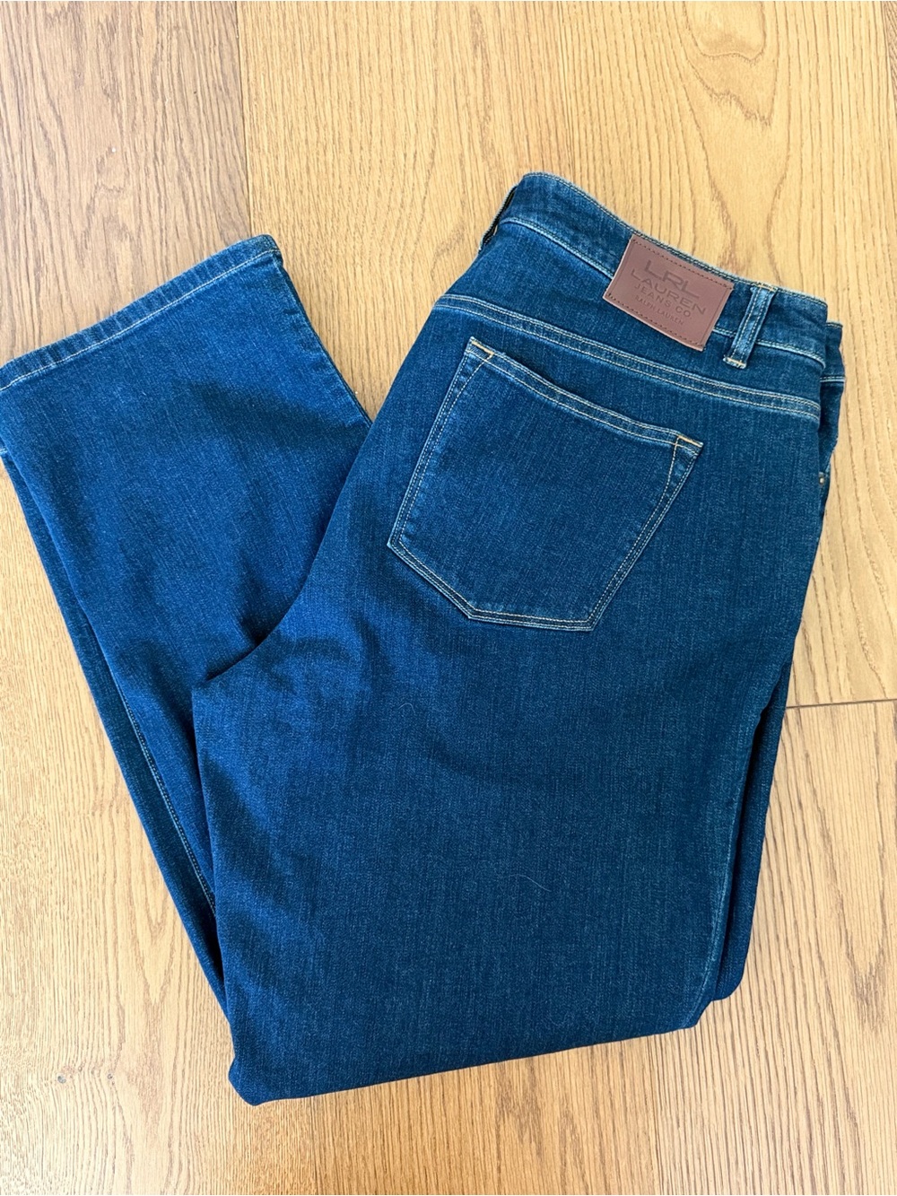 Lauren Ralph Lauren Women’s Straight Leg Jeans — Dark Blue‎
